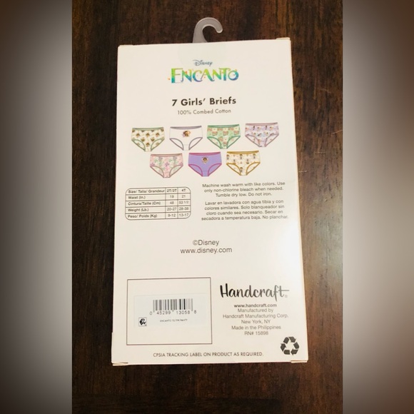 Disney encanto 7 PCs Girl’s Briefs 100% cotton. 4T - Picture 3 of 4